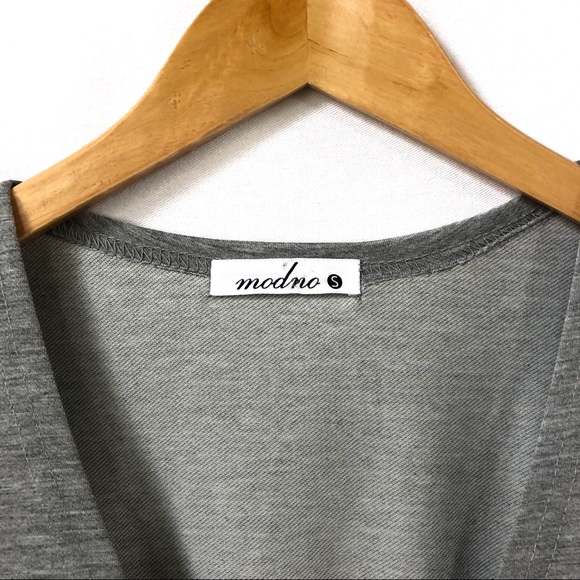 Gray Fit and Flare Dress - Picture 7 of 7